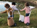 画像12:  Hand-woven basket  shooting cart　北欧スタイルラタン籠 かご ショッピングカート (12)
