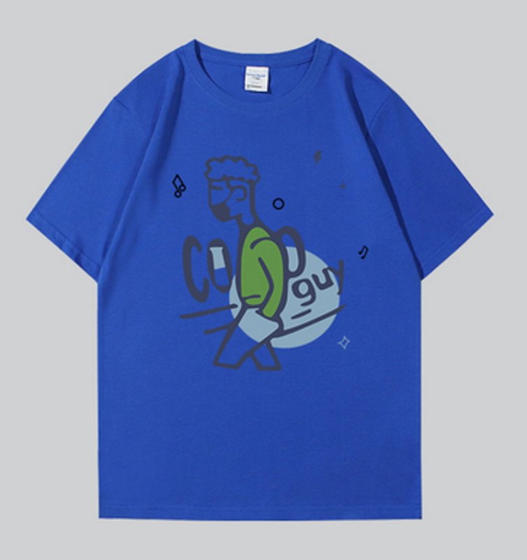画像7: unisex  coolguy print sleeve T-shirt ユニセックス アニメプリント Tシャツ (7)