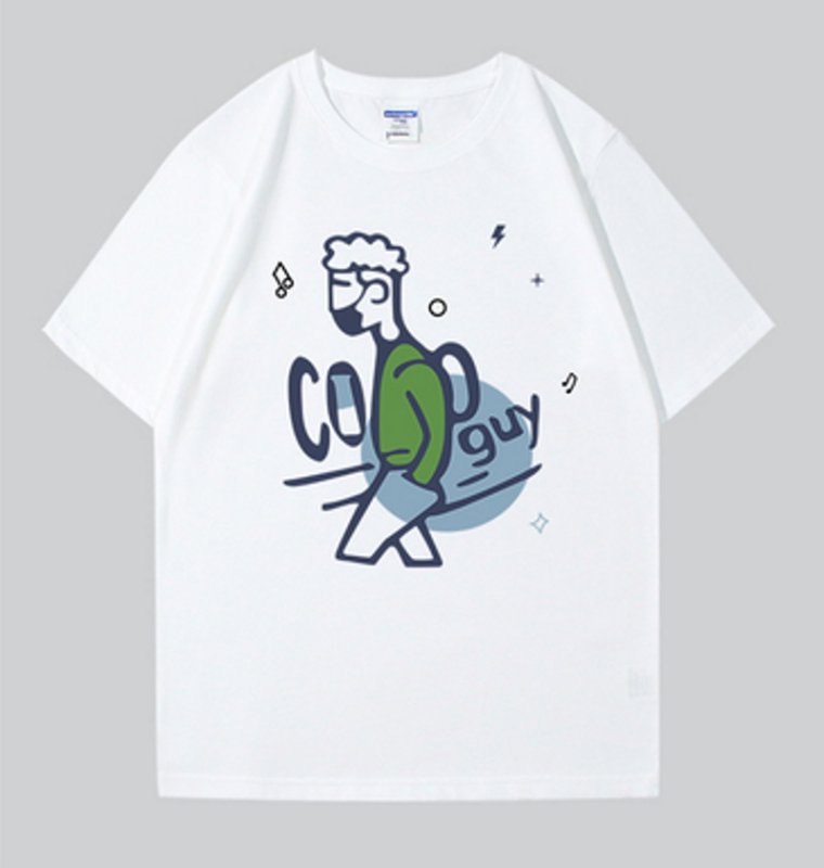 画像13: unisex  coolguy print sleeve T-shirt ユニセックス アニメプリント Tシャツ (13)