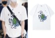 画像14: unisex  coolguy print sleeve T-shirt　ユニセックス アニメプリント Tシャツ (14)