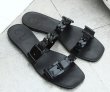 画像2: chain square toe flat sandals slippers shoes 　チェーンスクエアトゥ フラットサンダル　スリッパ (2)