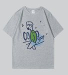 画像12: unisex  coolguy print sleeve T-shirt　ユニセックス アニメプリント Tシャツ (12)
