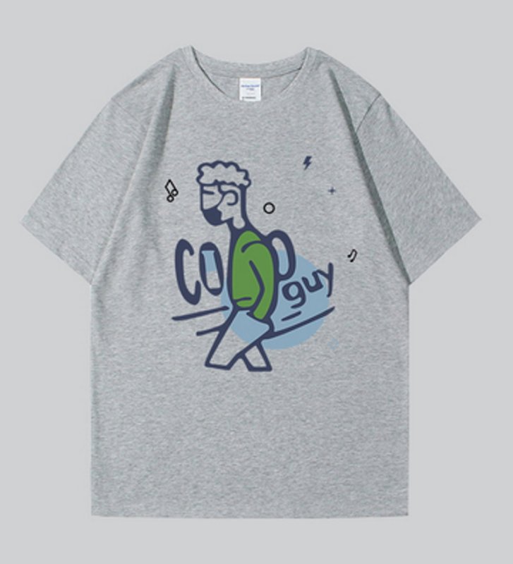 画像12: unisex  coolguy print sleeve T-shirt ユニセックス アニメプリント Tシャツ (12)