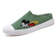 画像1: Men's Unisex Mickey mouse embroidered half sneakers shoes     ミッキーマウス　ミッキー刺繍ハーフスニーカー (1)