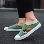 画像7: Men's Unisex Mickey mouse embroidered half sneakers shoes     ミッキーマウス　ミッキー刺繍ハーフスニーカー (7)