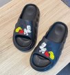 画像7: Women Mickey Mickey Mouse soft bottom flat Sandals slippers shower sandals　フラットミッキー　ミッキーマウス カラーシンプル スリッパ　サンダル　シャワーサンダル (7)