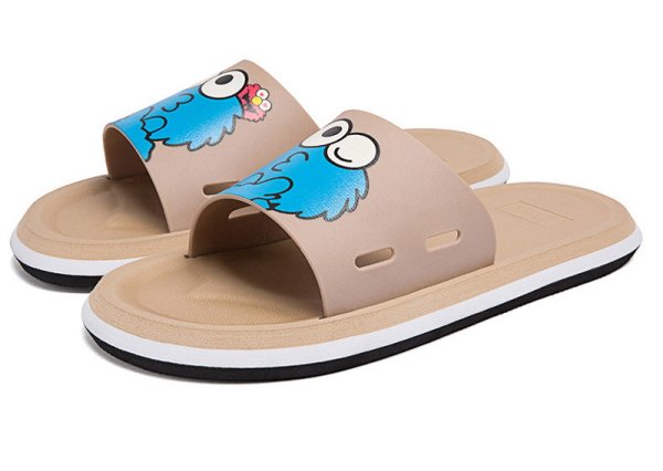 画像1: Unisex Sesame street flip flops soft bottom sandals slippers   ユニセックス男女兼用  セサミストリートフリップフロップ  シャワー ビーチ サンダル  (1)