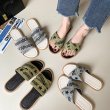 画像5: Women flat cross sandals slippers　フラットクロスシンプル サンダル　スリッパ (5)