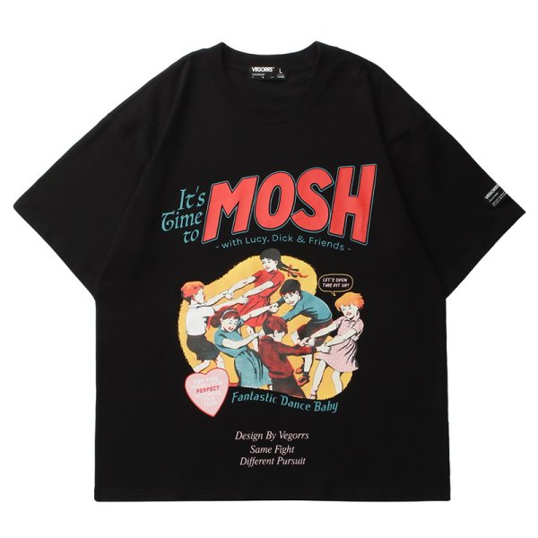 画像1: Unisex  retro cartoon Tshirts    男女兼用 ユニセックスレトロアニメ半袖Tシャツ (1)