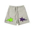 画像4: Unisex star embroidery sports five-point pants   ユニセックス男女兼用スターエンブレム付きショートパンツ ハーフパンツ (4)