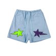 画像6: Unisex star embroidery sports five-point pants   ユニセックス男女兼用スターエンブレム付きショートパンツ ハーフパンツ (6)