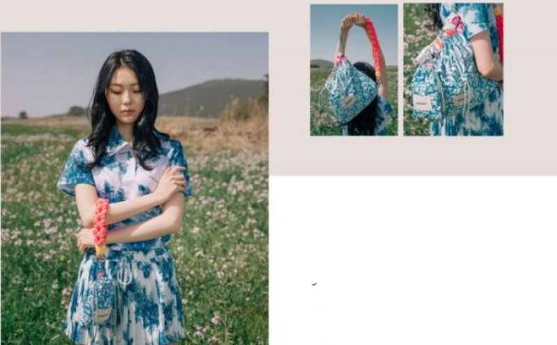 画像6:  Scarf motif rope tote shoulder 2WAY bag  スカーフモチーフロープ ショルダー トートエコバック (6)