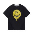 画像2: Unisex Smile drip peace large fit print cotton-jersey T-shirt ドロップ スマイリー スマイル ニコちゃん ＆ハート コットンTシャツ (2)