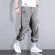 画像6: Paint denim jogger pants Jeans  グラフィティ ペイント  ジョガーデニムパンツ ジーンズ (6)