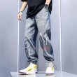 画像8: Paint denim jogger pants Jeans  グラフィティ ペイント  ジョガーデニムパンツ ジーンズ (8)