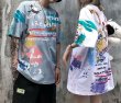 画像6:  Unisex Sponge Bob Graphic Paint Oversized T-shirt　  男女兼用 ユニセックス スポンジボブグラフィックペイントオーバーサイズ半袖Tシャツ (6)
