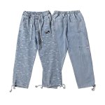 画像7: Paisley print denim jogger pants  Jeans   ペイズリープリントデニムジョガーパンツジーンズ (7)