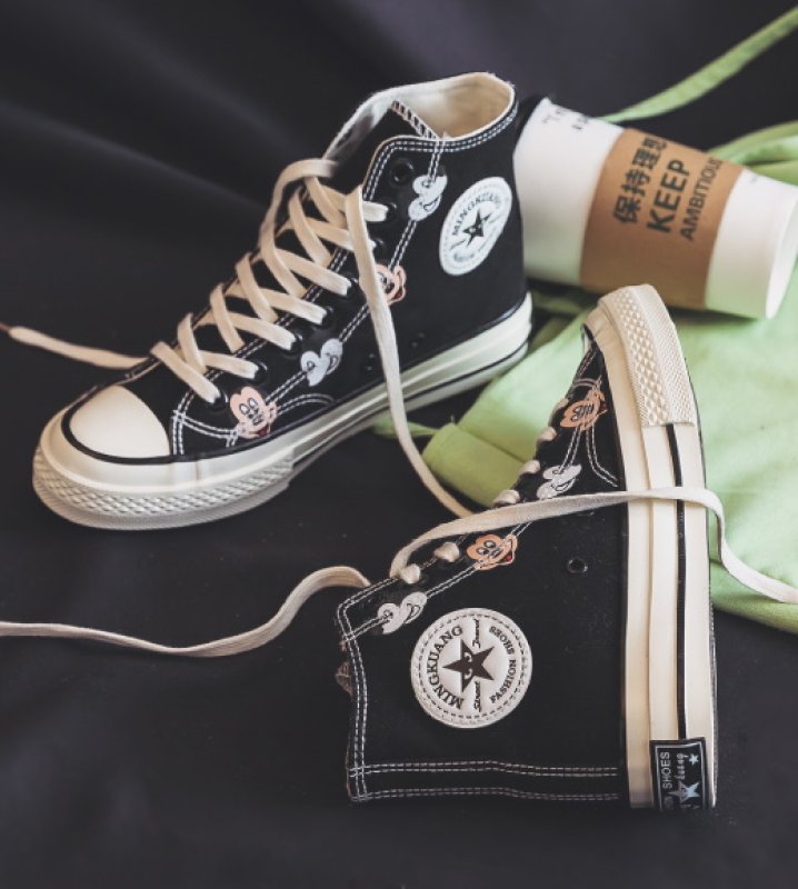 画像9: Unisex lace-upMickey canvas High cut & low cut sneakers　男女兼用レースアップ ミッキー ミッキーマウス ローカット＆ハイカットキャンバススニーカー  (9)