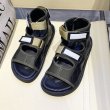 画像6: Women  velcro hollow Roman sandals slippers　レザーキルティングフラットベルクロサンダル スリッパ (6)