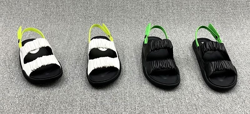 画像5: Women flat  leather soft sole sandals slippers ギャザーレザーフラットバックストラップサンダル スリッパ (5)