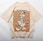 画像2:  Unisex Donald Duck Print T-shirt　  男女兼用 ユニセックスアグリードナルドダック 半袖Tシャツ (2)
