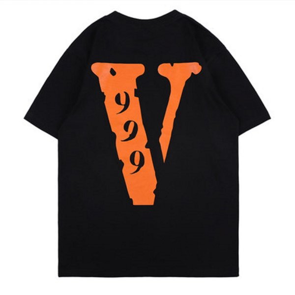 画像1:  Unisex NAGRI hip-hop Vlone big V geometric printing T-shirt　  男女兼用 ユニセックス Vグラフィックヒップホップ半袖Tシャツ (1)