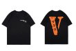 画像2:  Unisex NAGRI hip-hop Vlone big V geometric printing T-shirt　  男女兼用 ユニセックス Vグラフィックヒップホップ半袖Tシャツ (2)