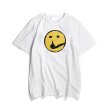 画像4:  Unisex Smile graphic oversized t-shirt　  男女兼用 ユニセックス ヒップホップスマイルグラフィックオーバーサイズTシャツ半袖Tシャツ (4)