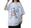 画像4:  Unisex Dancing Bear Oversized T-shirt　  男女兼用 ユニセックス ペインティングダンシングベアオーバーサイズTシャツ (4)