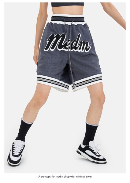 画像2: 21SS M.E.D.M MEDM Logo Basket Shorts ユニセックス 男女兼用 ロゴ バスケット ショートパンツ ショーツ ハーフパンツ (2)