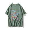 画像2:  Unisex Dancing Bear Oversized T-shirt　  男女兼用 ユニセックス ペインティングダンシングベアオーバーサイズTシャツ (2)