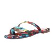 画像4: Women Scarf pattern fashion flat flip flops sandals    スカーフ柄フラットサンダル パンプス スリッパ ミュール (4)