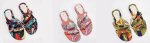 画像5: Women Scarf pattern fashion flat flip flops sandals    スカーフ柄フラットサンダル パンプス スリッパ ミュール (5)