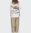 画像7:  Unisex smiley graffiti short-sleeved T-shirt　  男女兼用 ユニセックススマーリー ペインティングTシャツ (7)