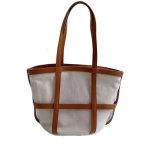 画像2: Woman  portable canvas handbag tote Eco bag   キャンバス＆レザートートショルダー２WAYバッグ エコバック (2)