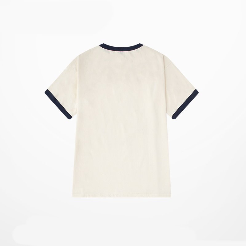 画像3: Unisex California & Bear Logo Piping T-shirt   男女兼用 ユニセックス カリフォルニア&ベアロゴパイピング半袖Tシャツ (3)