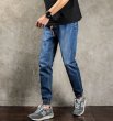 画像3: Ripped Big Denim Jogger Denim Jeans Pants メンズ ダメージ加工 デニム ジョガーパンツ  (3)