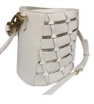 画像4: Woman contrast color bucket bag shoulder messenger bag　レザーバケットショルダーバッグ (4)