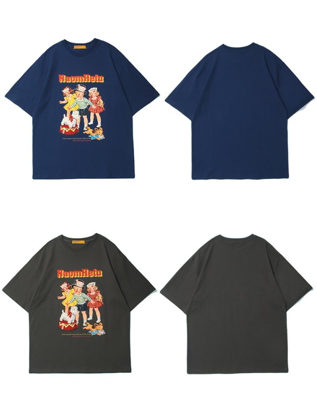 画像3: 23 Unisex  American nostalgic pop girl & boyT-shirt  男女兼用 ユニセックス アメリカンノスタルジックポップガール&ボーイ Tシャツ (3)