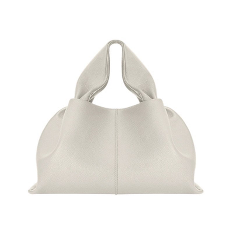 画像4: Woman French one-shoulder messenger portable dumpling bag  レザーワンハンドルトートショルダーバッグ メッセンジャーバッグ (4)