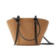 画像8: Woman woven simple Tote shoulder 2WAY bag shopping bag　シンプル籠カゴバッグ ショッピングバッグナチュラル (8)