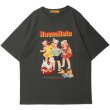 画像1:  Unisex  American nostalgic pop girl & boyT-shirt  男女兼用 ユニセックス アメリカンノスタルジックポップガール＆ボーイ Tシャツ (1)