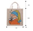 画像5: Homemade graffiti linen tote bag Eco bag  　麻リネンハンドペイントトート ショルダーバック エコバック (5)