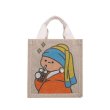 画像2: Homemade graffiti linen tote bag Eco bag  　麻リネンハンドペイントトート ショルダーバック エコバック (2)