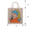 画像6: Homemade graffiti linen tote bag Eco bag  　麻リネンハンドペイントトート ショルダーバック エコバック (6)