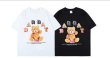 画像9: Unisex cartoon doll bear  loose hip-hop t-shirt　男女兼用 ユニセックスベア熊＆アイスクリームプリントTシャツ (9)