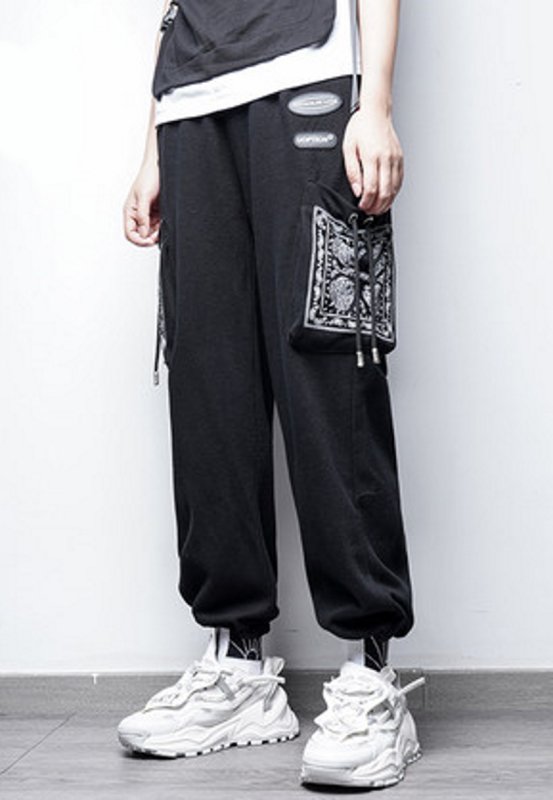 画像2: Unisex paisley pocket sweatpants jogger pants　男女兼用ユニセックス ペイズリーポケットスウェットパンツ　ジョガーパンツ (2)