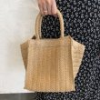 画像5: simple square  buckle handbag tote bag　スクエアシンプルかご 籠 トートバック (5)