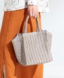 画像4: simple square  buckle handbag tote bag　スクエアシンプルかご 籠 トートバック (4)