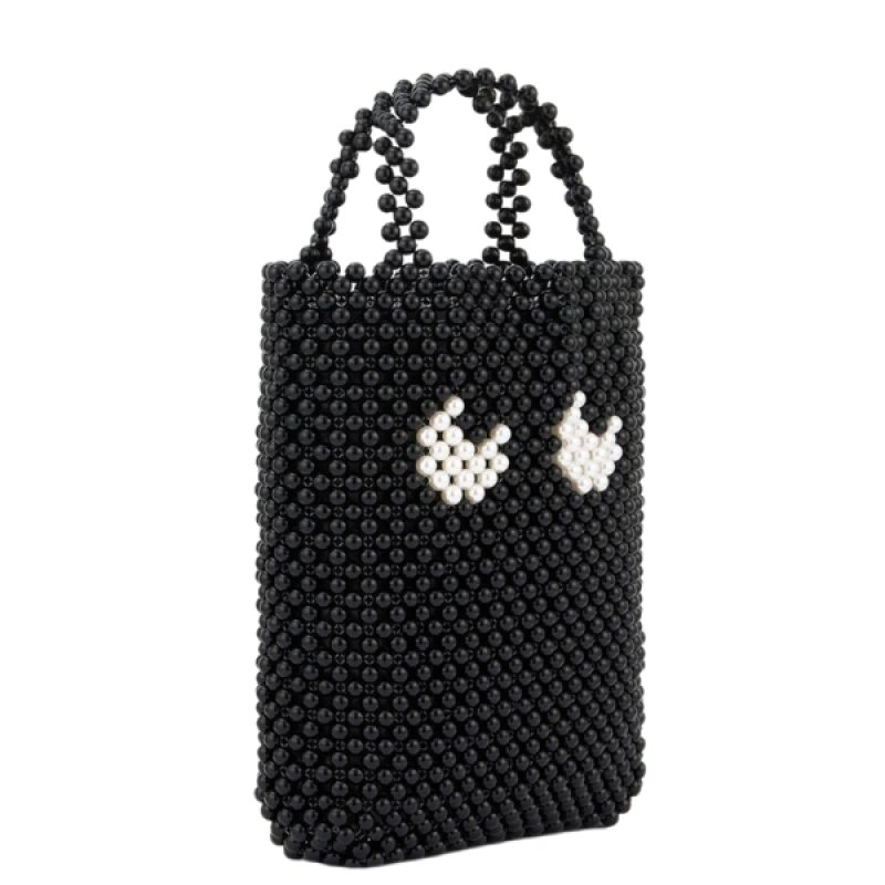 画像1: Beads Eyes Tote 目玉付き メッシュ ビーズ トート ユニセックス 男女兼用 (1)